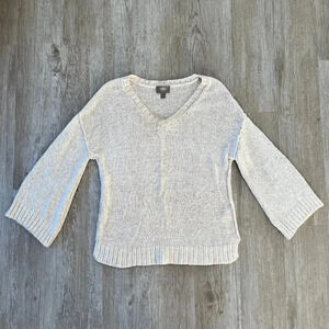 Womens Motto Cream Knit Sweater - M